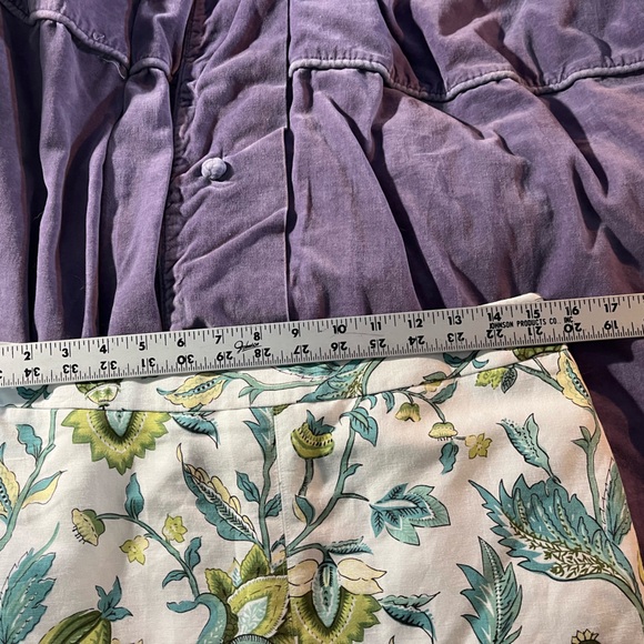 ANN TAYLOR LOFT Floral Linen-Blend Skirt Sz 6 - Picture 5 of 6